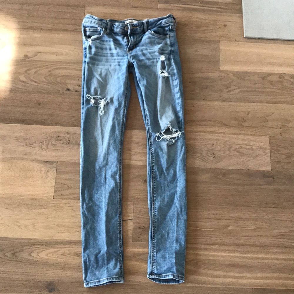 Hollister ripped denim jeans